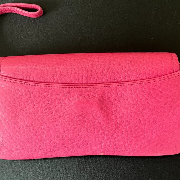 Cole Haan Pink Leather Clutch - Picture 2 of 6